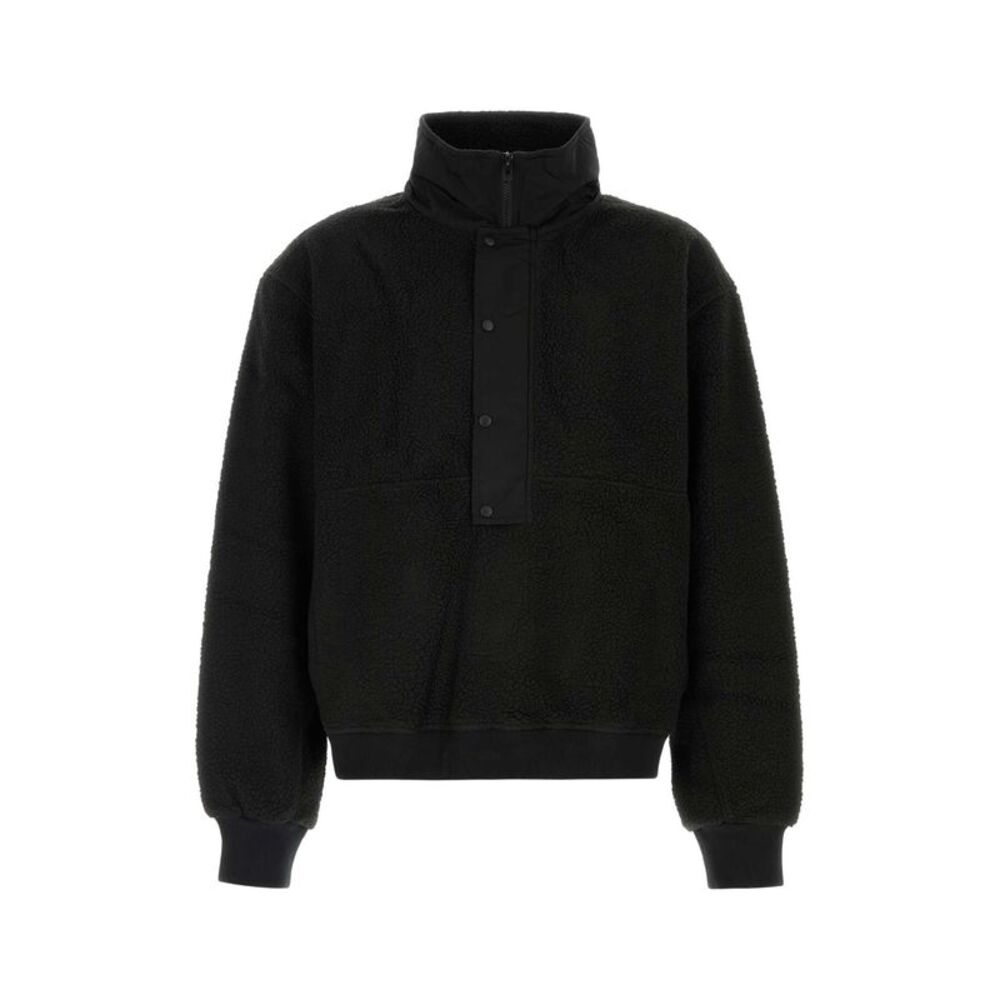 Entire Studios Men Black Pile Sweatshirt